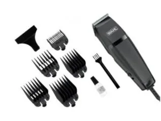 Máquina de Cortar Cabelo/Barba Wahl Clipper Easy Cut - 5 Níveis de Altura + Acessórios - PRETO