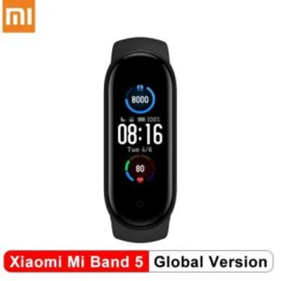 Smartband Xiaomi Miband 5 - Versão Global | R$169