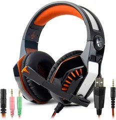 HEADSET KNUP KP 491 COR LARANJA | R$130