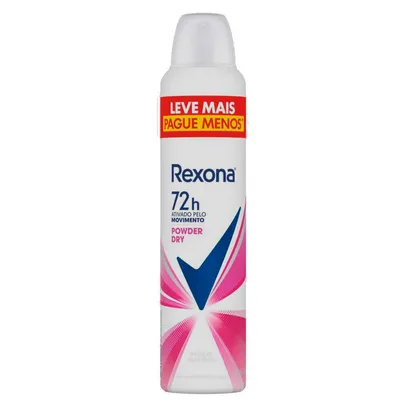 [Leve 4 pague 2] Desodorante Antitranspirante Aerosol Rexona Powder Dry 250 ml