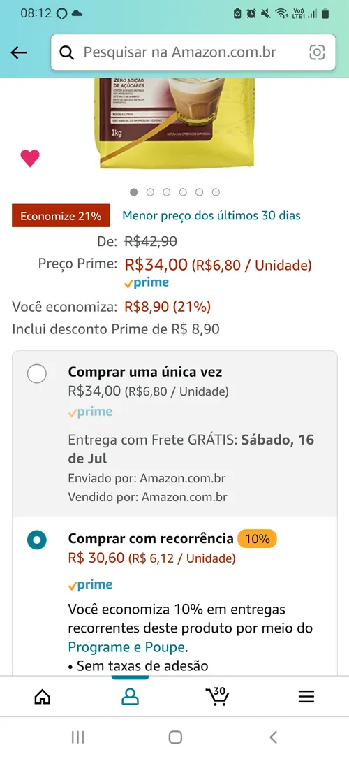 Imagem na descrição da promoção