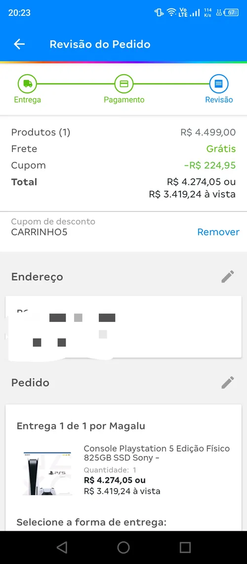 Imagem na descrição da promoção