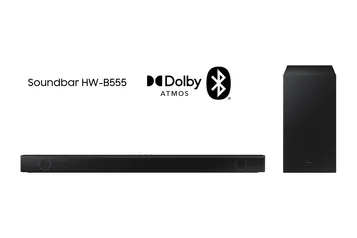 Soundbar Samsung HW-B555, Com 2.1 Canais, Bluetooth E Subwoofer Sem Fio