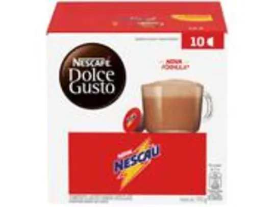 [App+ Cliente Ouro] Leve 3 Pague 2 - Cápsula Nescafé Dolce Gusto Nescau 10 Unidades