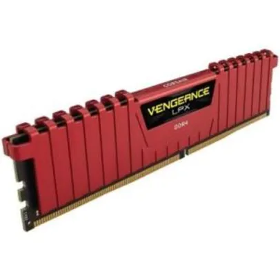 Memória RAM Corsair Vengeance LPX, 4GB, 2400MHz, DDR4, CL16, Vermelho