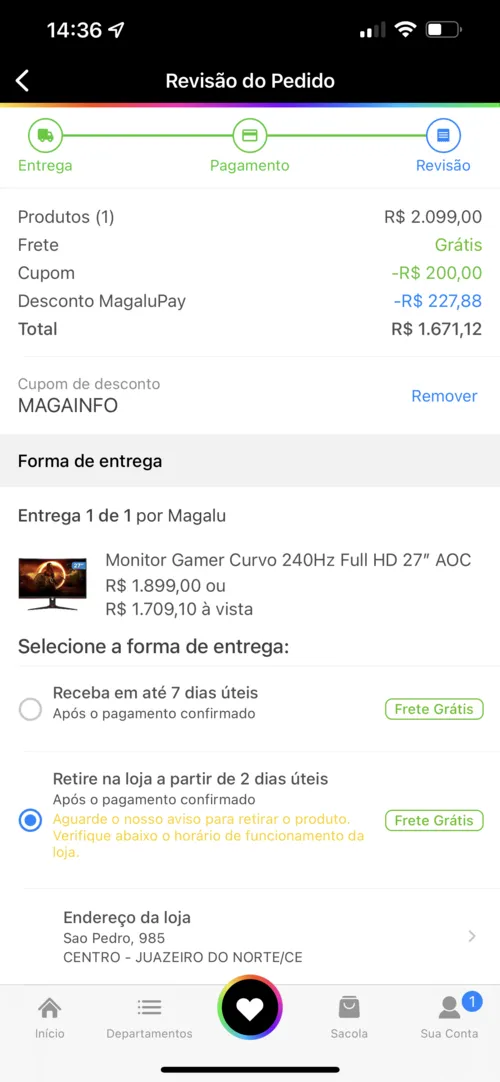 Imagem na descrição da promoção