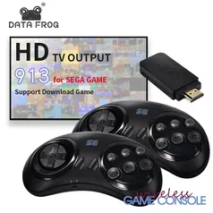 Console sem fio - mega drive + de 900 jogos - Data frog 16-bit | R$124