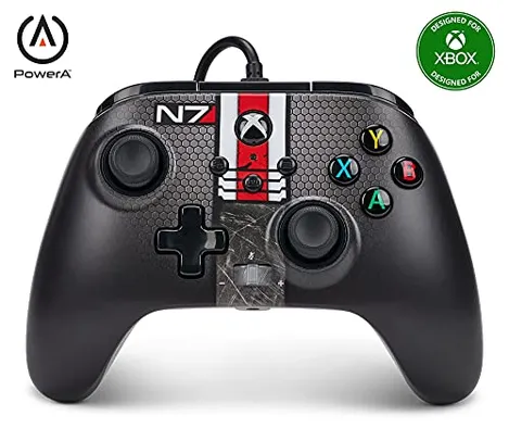 PowerA Enhanced Wired Controller for Xbox Series X|S – Mass Effect N7