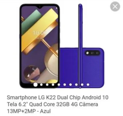 Smartphone LG K22 32GB | R$689
