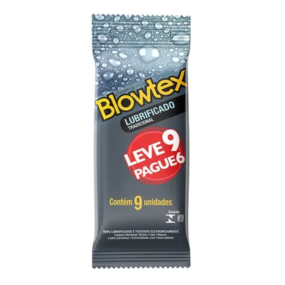 (Leve 3 pague 2) Preservativo Blowtex Lubrificado Leve 9 Pague 6