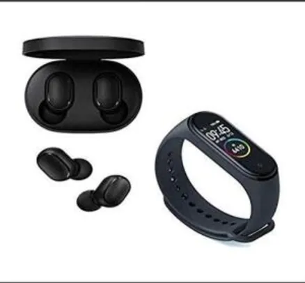 Kit Redmi Airdots S (2020) + Mi Band 4 | R$354