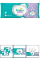 06 Lenços Umedecidos Pampers aroma Lavanda ou Aloe e Vera | R$43