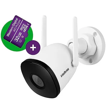 Câmera de Vídeo Wi-Fi Full HD iM5 SC com cartão MicroSD 32GB Branco Intelbras