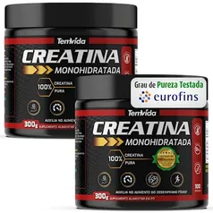 Kit 02 Creatinas 300g Monohidratada 100% Creatina PURA Tem Vida