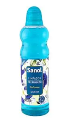 Limpador Perfumado Jasmine, Sanol, Azul, 500 Ml | R$2,56