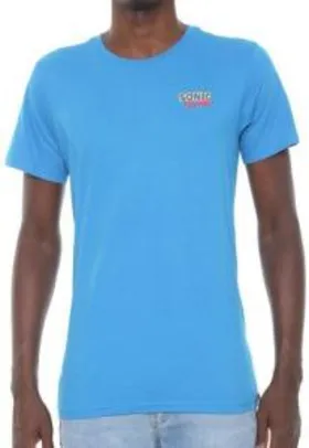 Camiseta Tectoy Sonic Hedgehog Classic Front Brand Azul