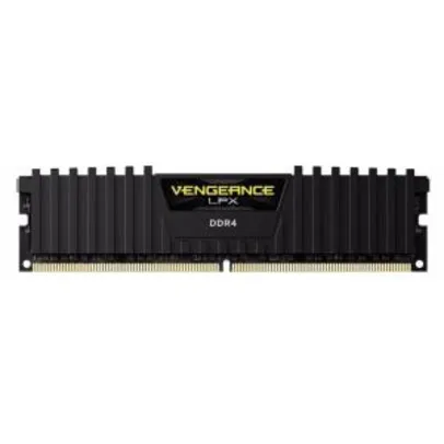 Memória Corsair Vengeance LPX 8GB 2400Mhz DDR4 CL14 Black - CMK8GX4M1A2400C14