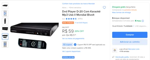 Imagem na descrição da promoção