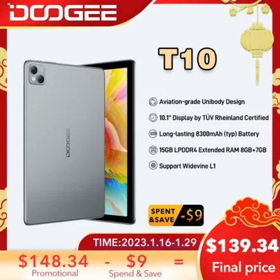 Tablet Doogee T10 10.1  8gb+128gb