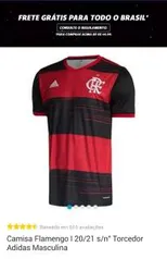 Camisa Flamengo | 20/21 s/nº Torcedor Adidas Masculina R$ 157