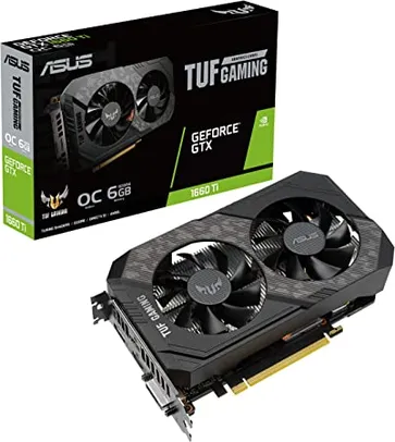 Placa de Vídeo ASUS TUF Gaming - GeForce GTX 1660 Ti, O6G EVO OC, 6GB GDDR6