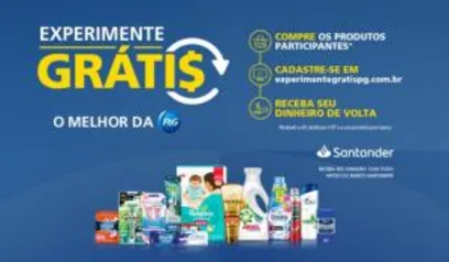 Experimente produtos P&G grátis