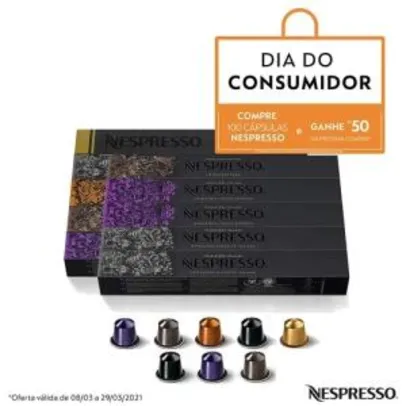 [R$188 - AME] 100 Cápsulas Nespresso R$250