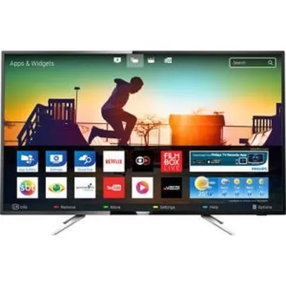 Smart TV LED 50" Philips 50PUG6102/78 UHD 4K com Conversor Digital 4 HDMI 2 USB Wi-fi 60hz -  Por R$ 2,479.99