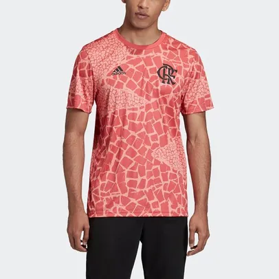 Camisa Flamengo Pré-Jogo 20/21 Adidas Masculina - Rosê | R$ 100