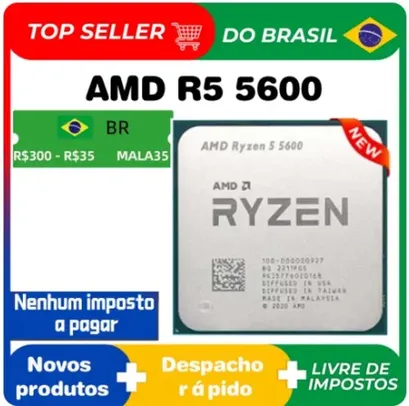 (Envio do Brasil)  Processador CPU AMD-Ryzen 5 5600 