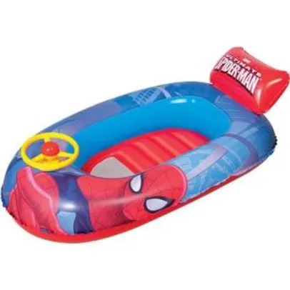 Bote Inflável com Volante Bestway Homem Aranha 112x71cm - R$ 10