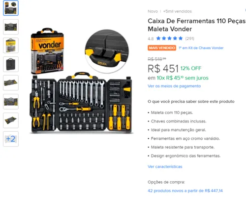 Imagem na descrição da promoção