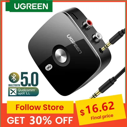 Receptor Áudio Bluetooth 5.0 RCA Ugreen - Standard