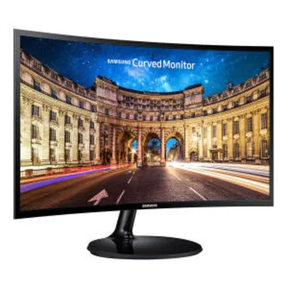 Monitor Samsung 27" LED Curvo Full HD Ultra Widescreen LC27F390FHLMZD - R$683