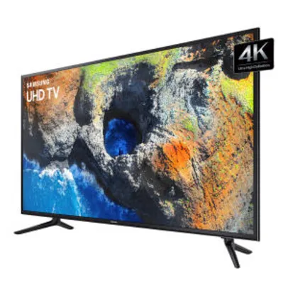 Smart TV LED 58" Samsung 58MU6120 Ultra HD 4K 3 HDMI 2 USB Preta - R$ 3499