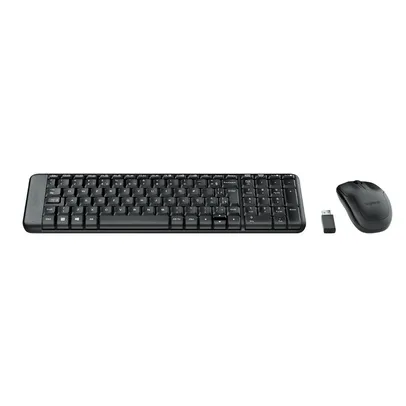 Kit Teclado e Mouse Wireless MK220 - Logitech | R$ 100