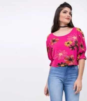 Blusa Cropped Floral R$20