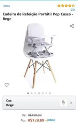 Cadeira de Refeição Portátil Pop Cosco