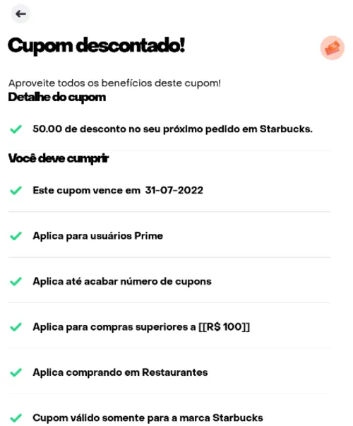 Imagem na descrição da promoção