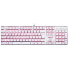 Teclado Mecânico Gamer Redragon Mitra Lunar K551W, Switch Brown, ABNT2, White