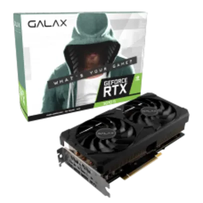 Placa de Vídeo Galax, GeForce RTX 3070 Ti (1-Click OC), LHR, 8GB, GDDR6, DLSS, Ray Tracing, 37ISM6MD4COC