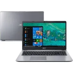 (2200 com ame) NOTEBOOK A515-52G-577T 8ª Intel Core I5 8GB (Geforce MX130 com 2GB) 1TB LED HD 15.6'' W10 Prata- Acer