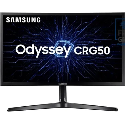 Monitor Gamer Curvo Samsung 24", FHD, 144Hz, HDMI, DP, Freesync, Preto