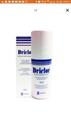 Desodorante driclor stiefel 75ml antitranspirante inodoro