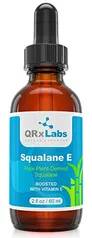 Óleo de Esqualano Puro à Base de Plantas Reforçado com Vitamina E - 60 ml