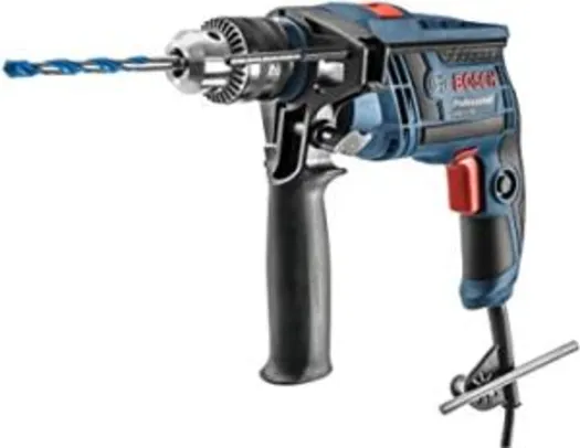 Furadeira de Impacto GSB 13 RE 220V, Azul, Bosch - R$260