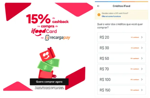 Imagem na descrição da promoção