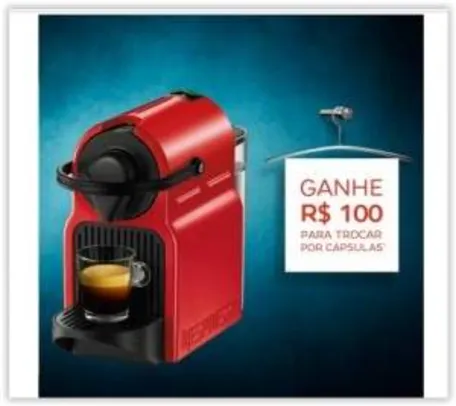 [RICARDO ELETRO] Máquina de Café Espresso Inissia Automática Ruby Red 19 Bar de Pressão C40 por R$ 251