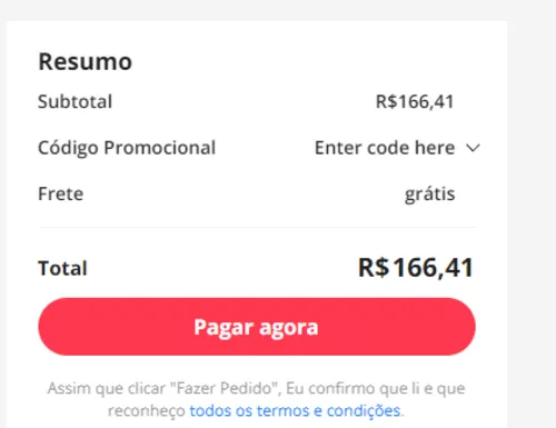 Imagem na descrição da promoção