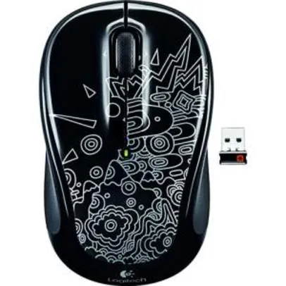 [SOU BARATO] Wireless Mouse M317 Black Topographic Logitech - R$50